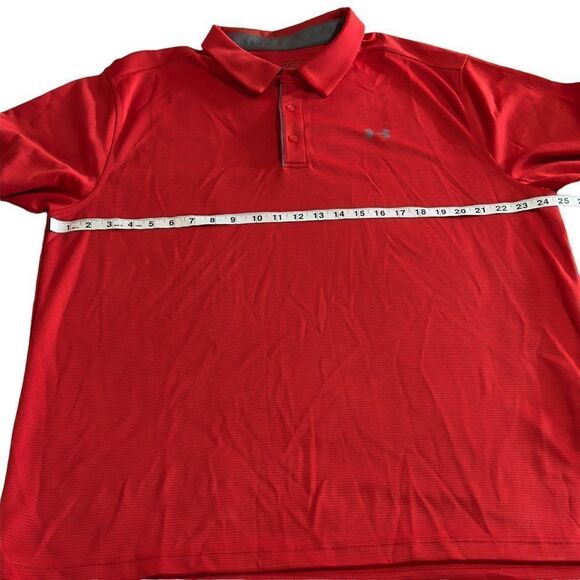 UNDERARMOUR Performance Polo Textured Heatgear Shirt 2XL - Picture 9 of 13